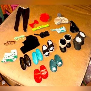 Lot of 18 doll accessories- Our Generation and handmade fits American Girl & 18”